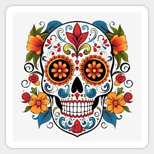 Day of the Dead Sugar Skull 6 Sticker